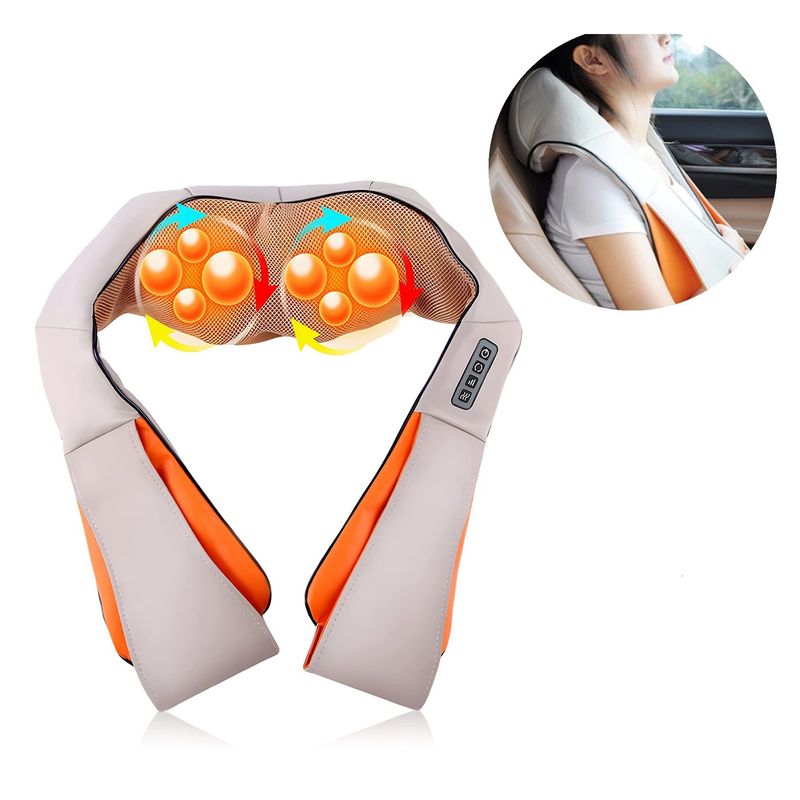 GENERICO - Masajeador regulable eléctrico para espalda y cuello