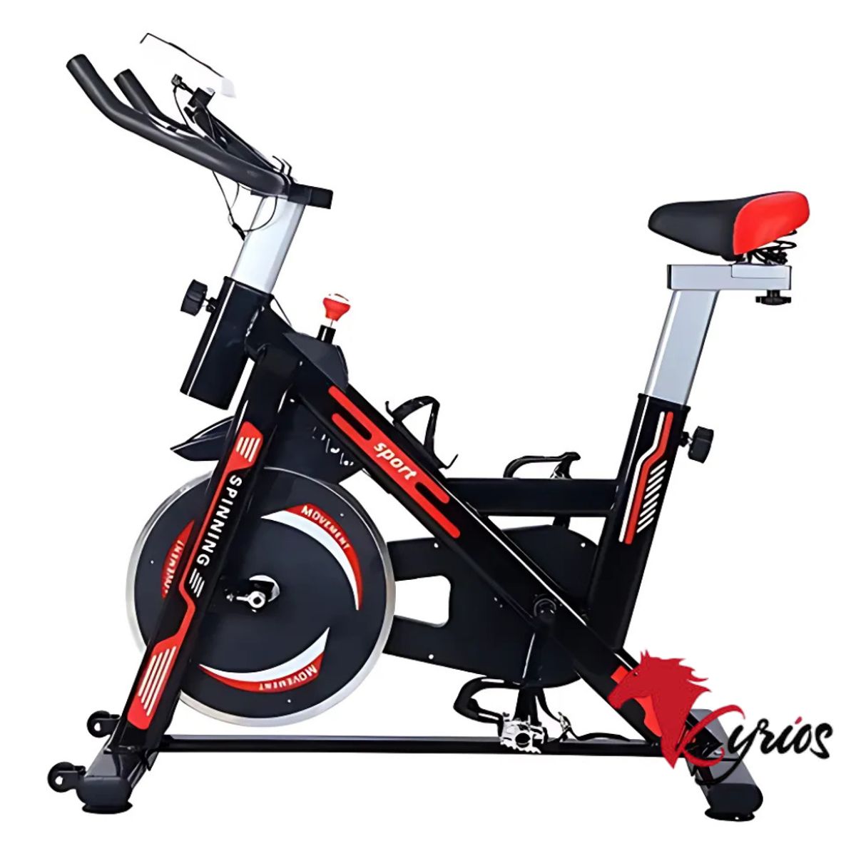 GENERICO - Spinning Bicicleta Estacionaria 12kg Color Rojo