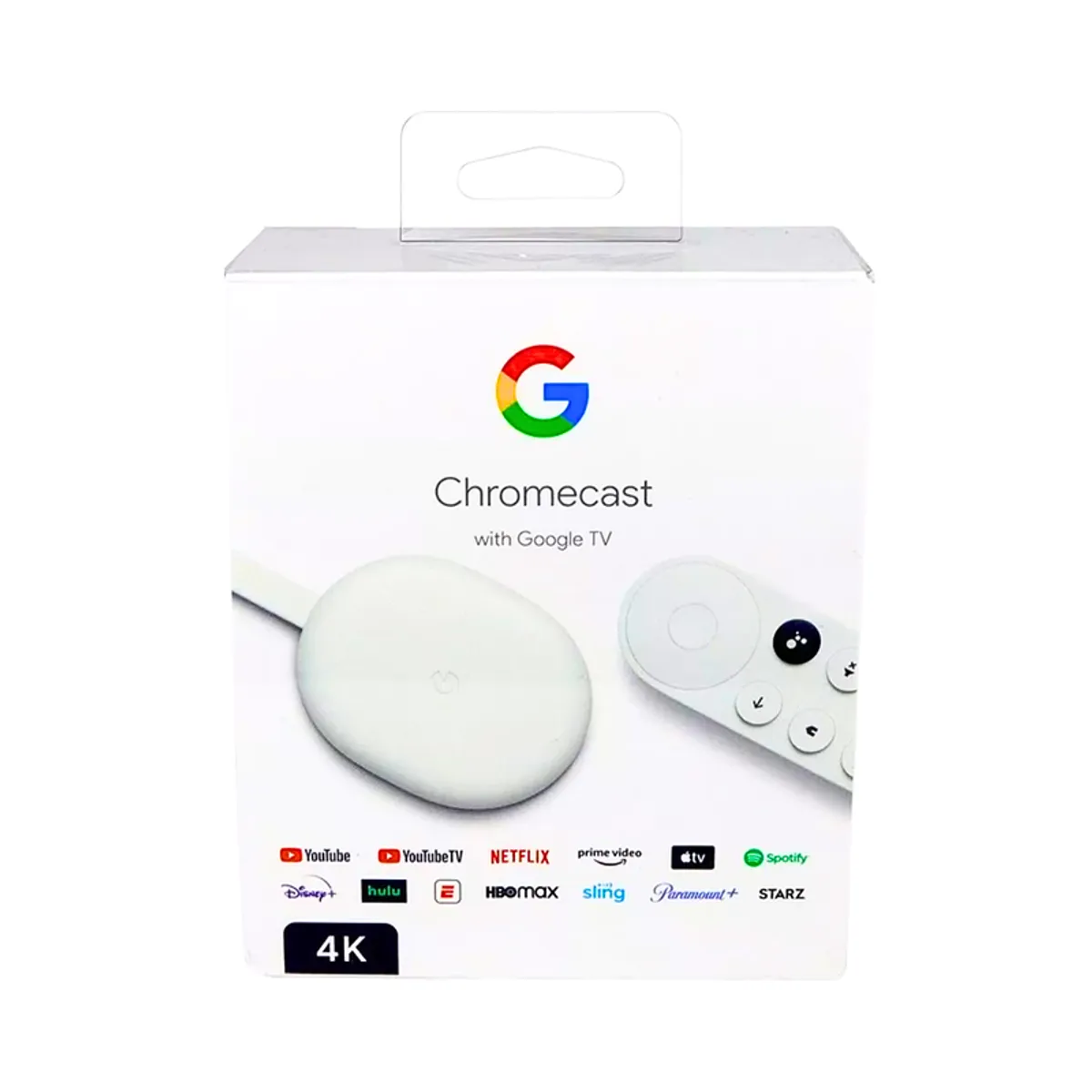 GOOGLE - Google Chromecast 4K con Google TV + Funda + Adaptador