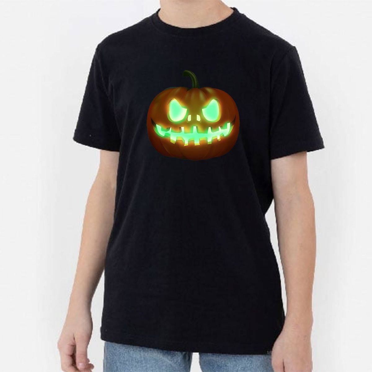 GENERICO - Polo NiÃ±o Neon Calabaza TerrorÃ­fico.