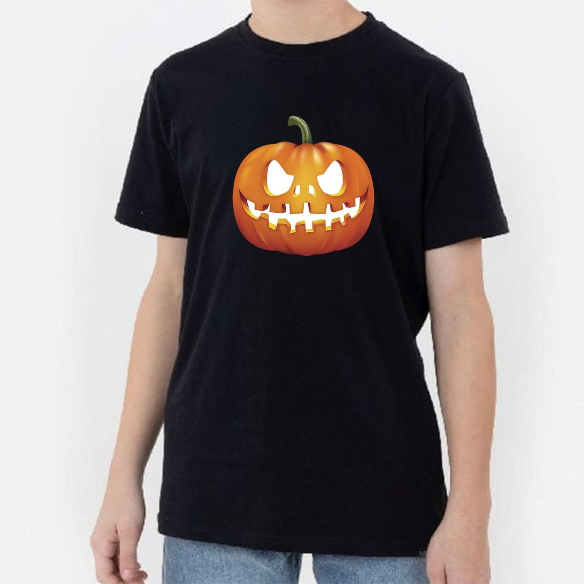 GENERICO - Polo NiÃ±o Neon Calabaza TerrorÃ­fico.