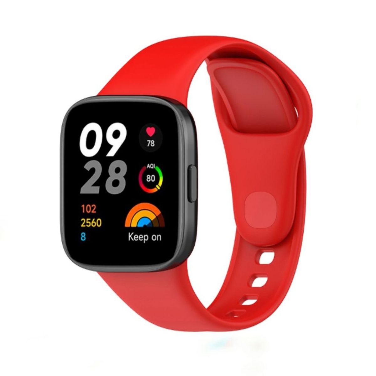 GENERICO - Correa de Silicona Para Xiaomi Watch 3 Active - Rojo.