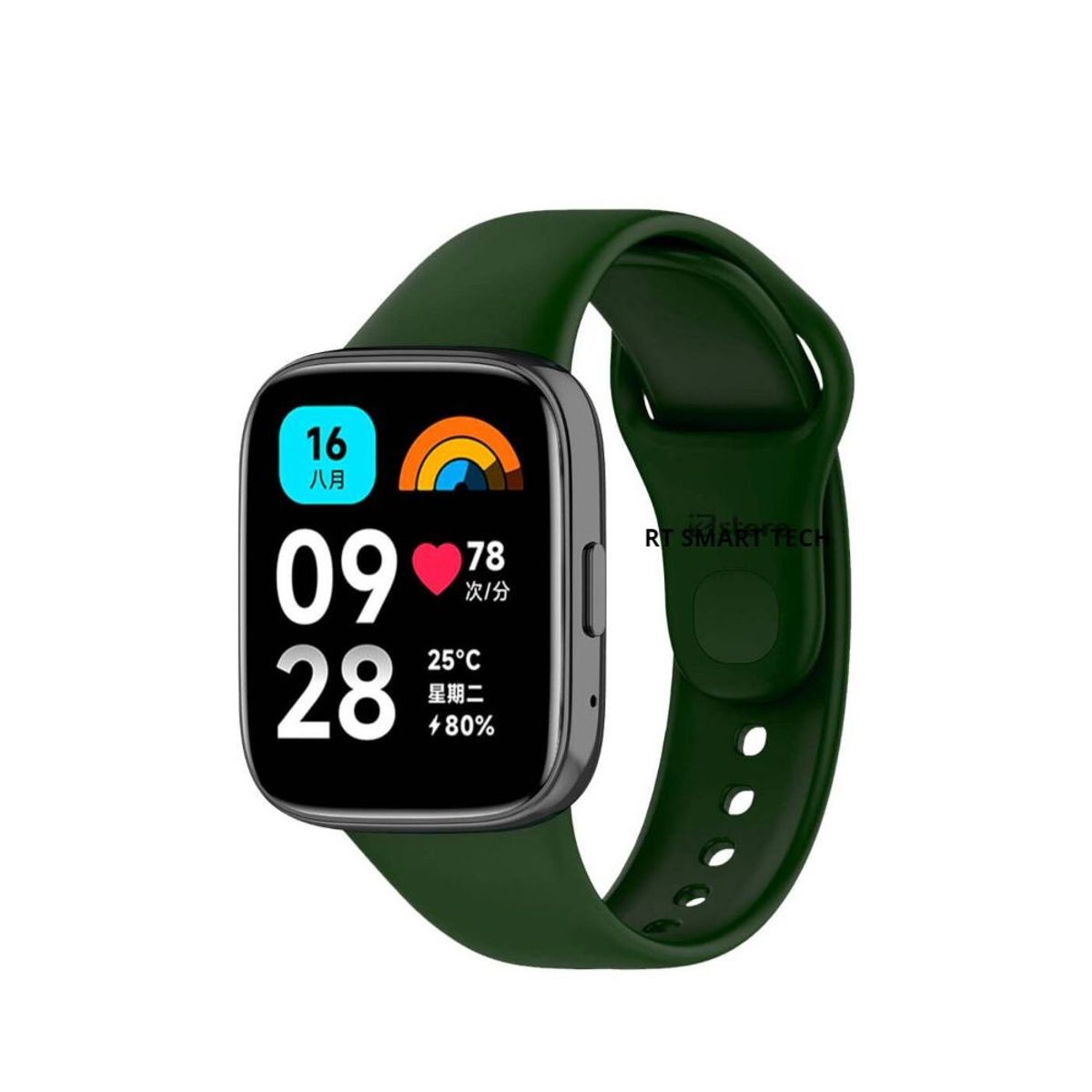 GENERICO - Correa de Silicona Para Xiaomi watch 3 - Verde.