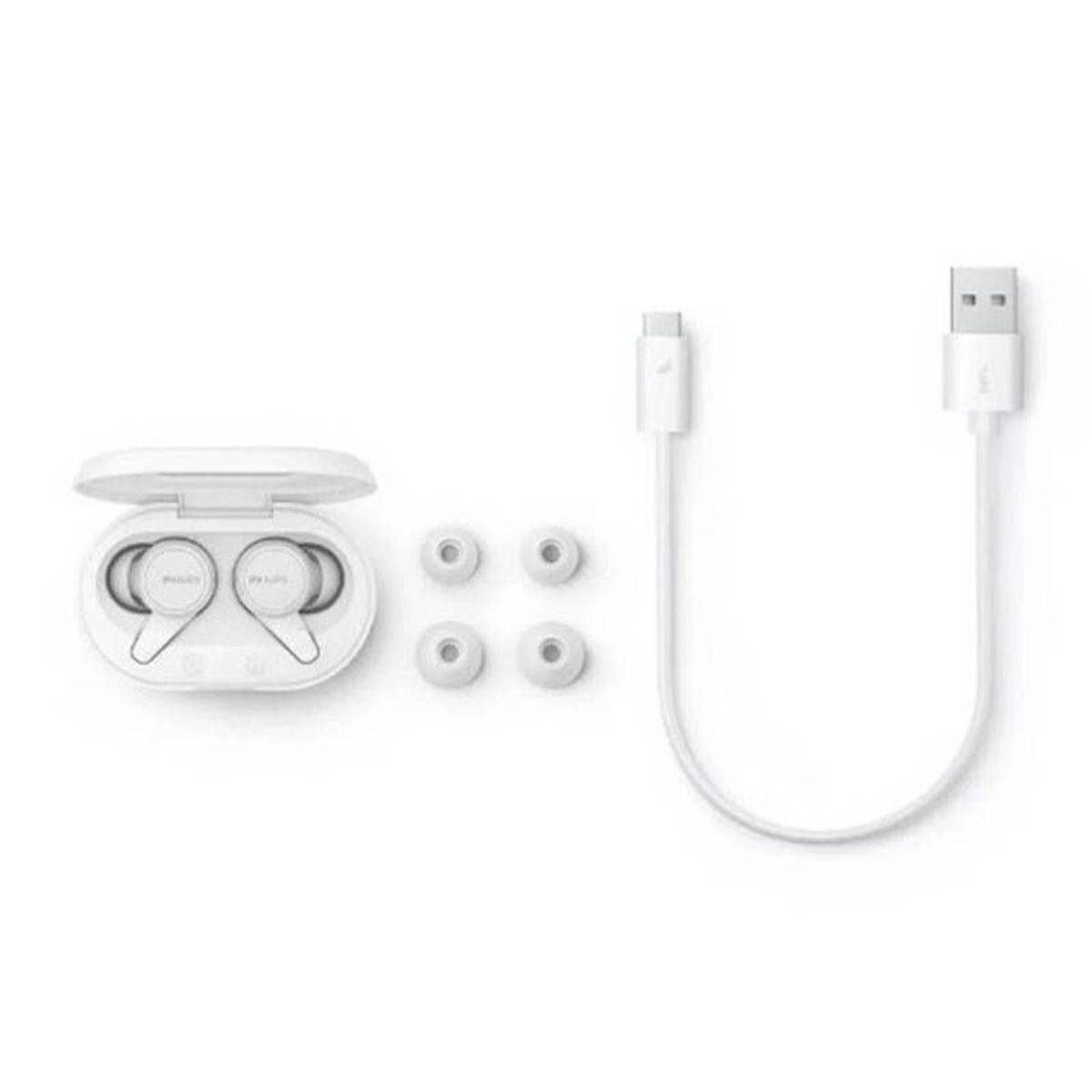 PHILIPS - Audífonos Bluetooth True Wireless Philips TAT1207 Blanco