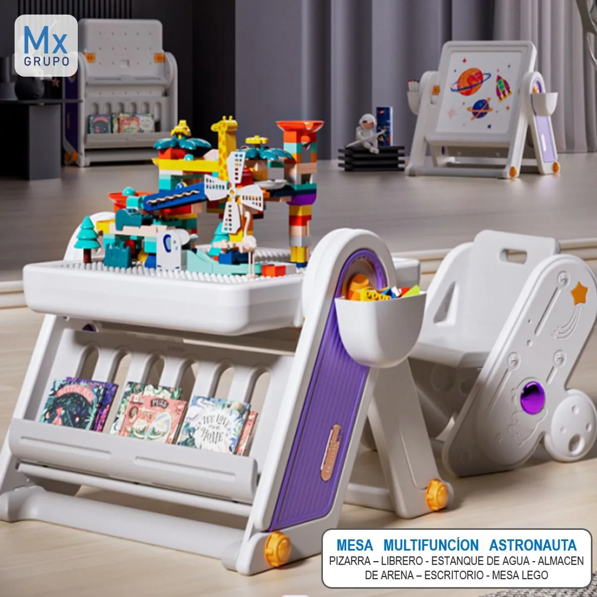 GENERICO - MESA MULTIFUNCIONAL ASTRONAUTA MORADO