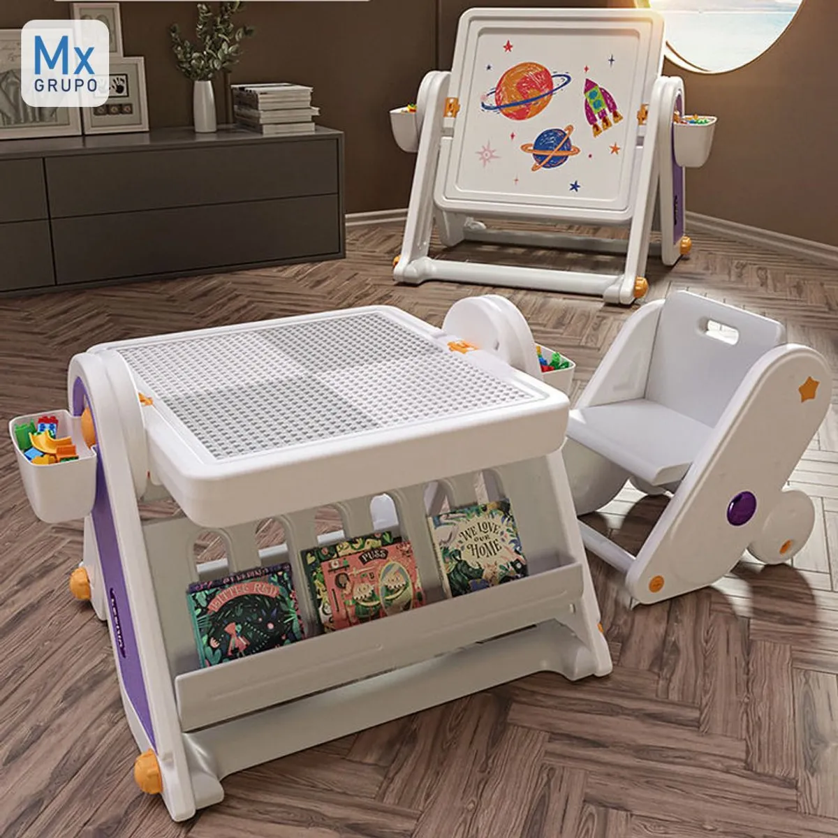 GENERICO - MESA MULTIFUNCIONAL ASTRONAUTA MORADO