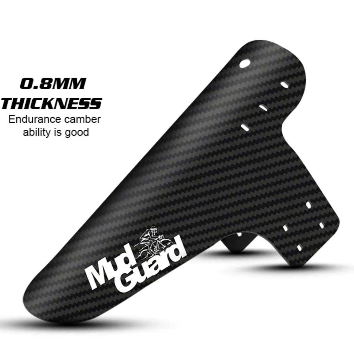 GENERICO - Tapabarros guardafango Para Bicicleta Mudguard Diseño Carbon