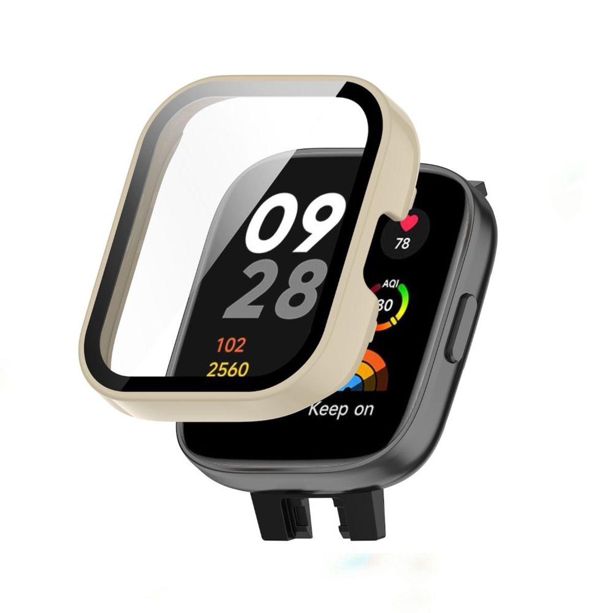 GENERICO - Cover o Funda Para Xiaomi Watch 3 Active - MARFIL.