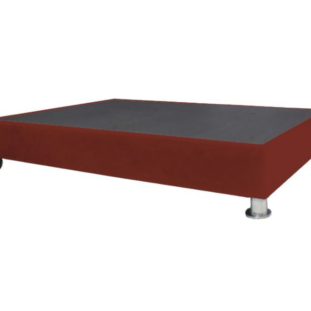 BARAKA HOME - Base De Cama Luton con Ruedas 1.5 plz - Rojo