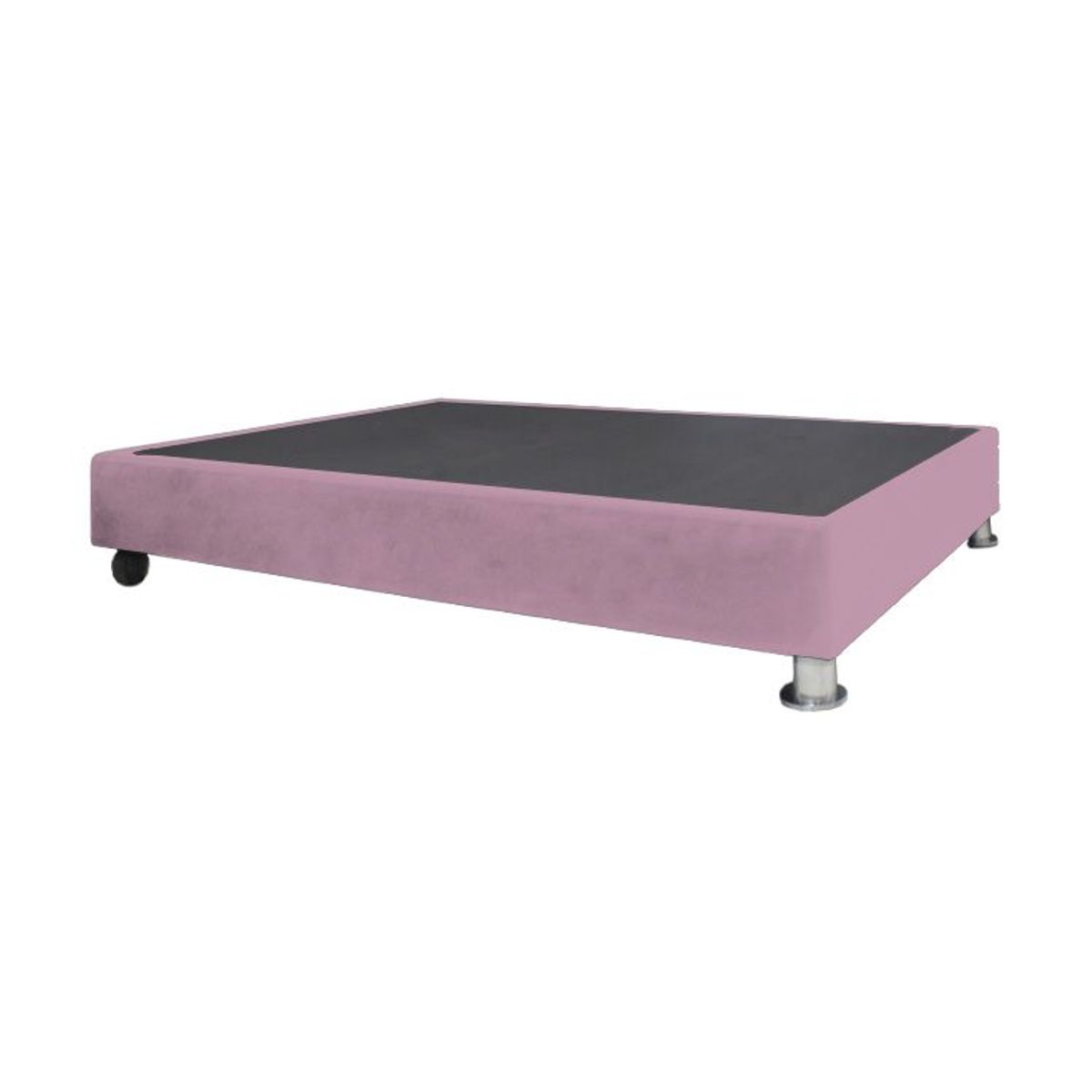 BARAKA HOME - Base De Cama Luton con Ruedas 1.5 plz - Rosado