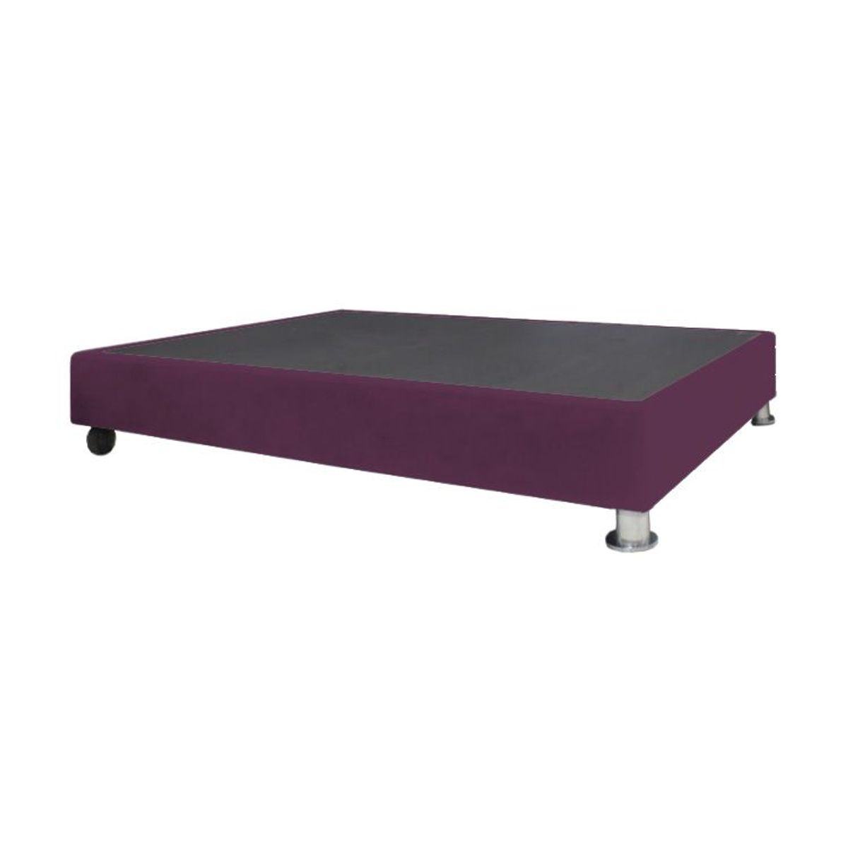 BARAKA HOME - Base De Cama Luton con Ruedas 1.5 plz - Púrpura