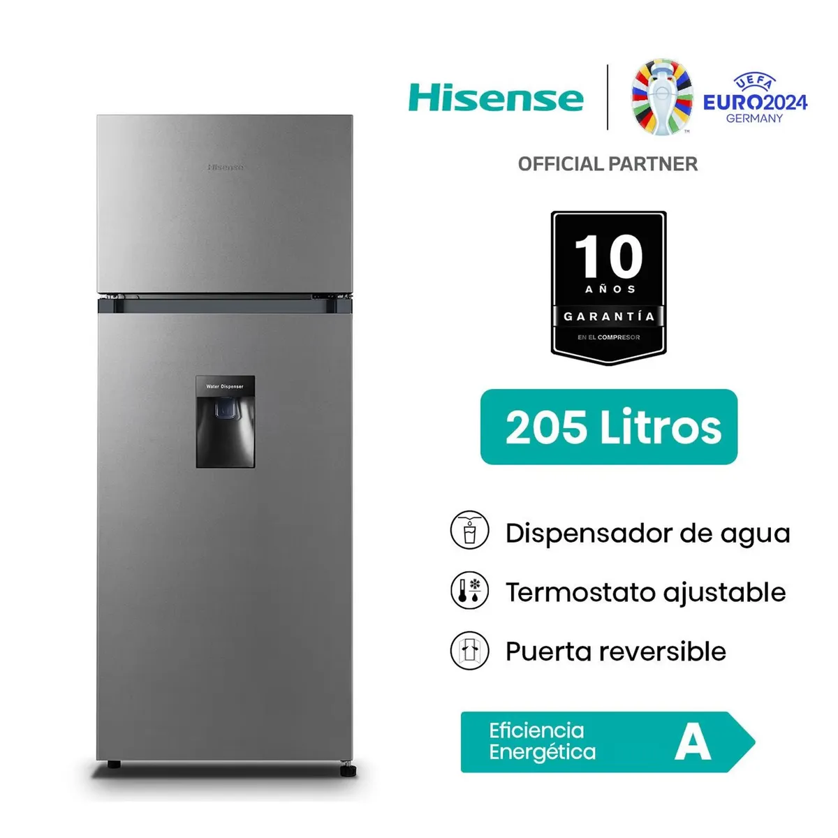 HISENSE - Refrigeradora Hisense Top Mount 205L
