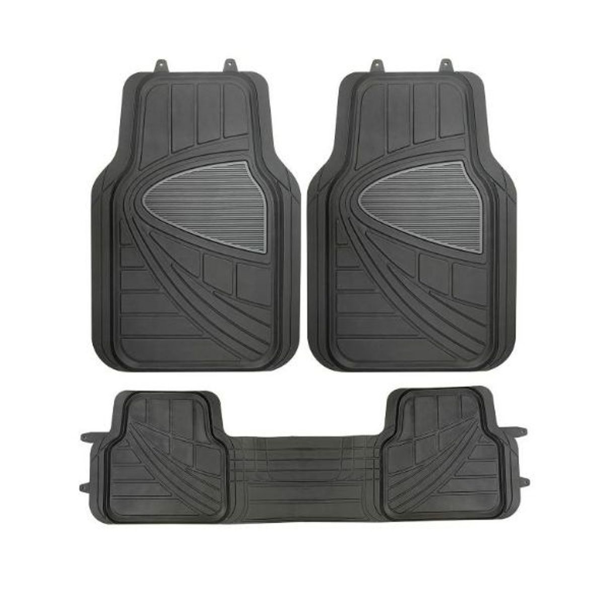 GENERICO - Protector de Piso 3 Piezas Negro