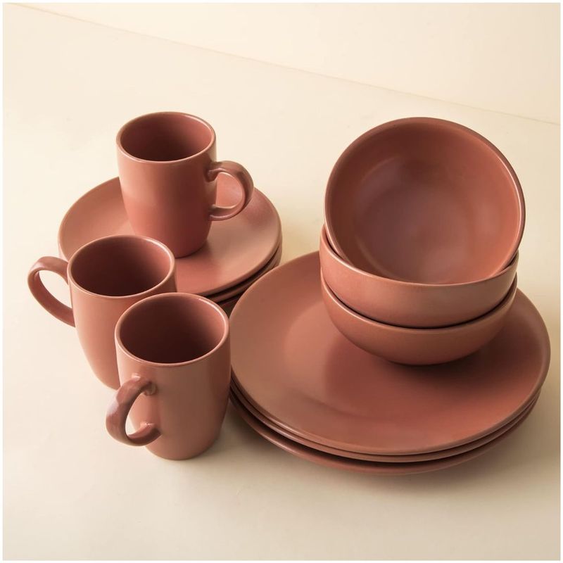 INSPIRA MARKET - Juego de 16 piezas Platos de Vajilla de Cocina