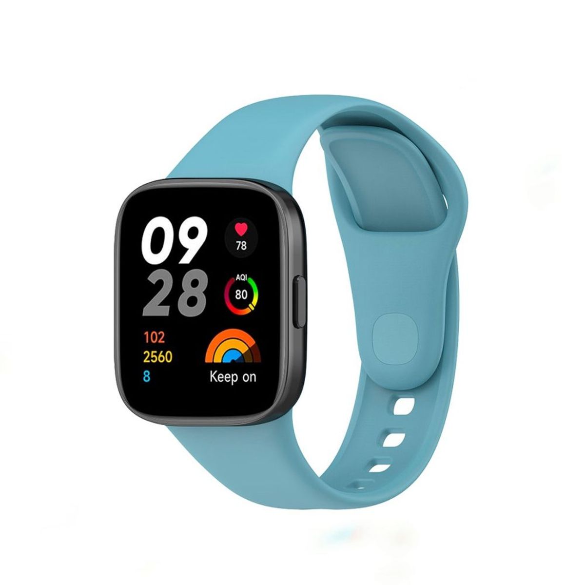 GENERICO - Correa de Silicona Para Xiaomi Watch 3 Active - AZUL CIELO