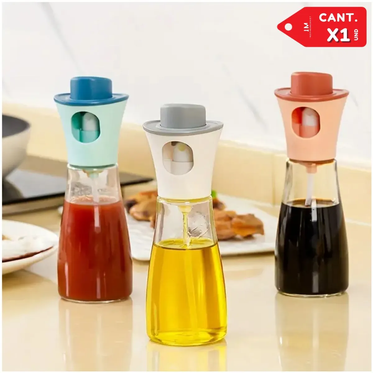 INSPIRA MARKET - Dispensador de aceite en Spray de Cocina