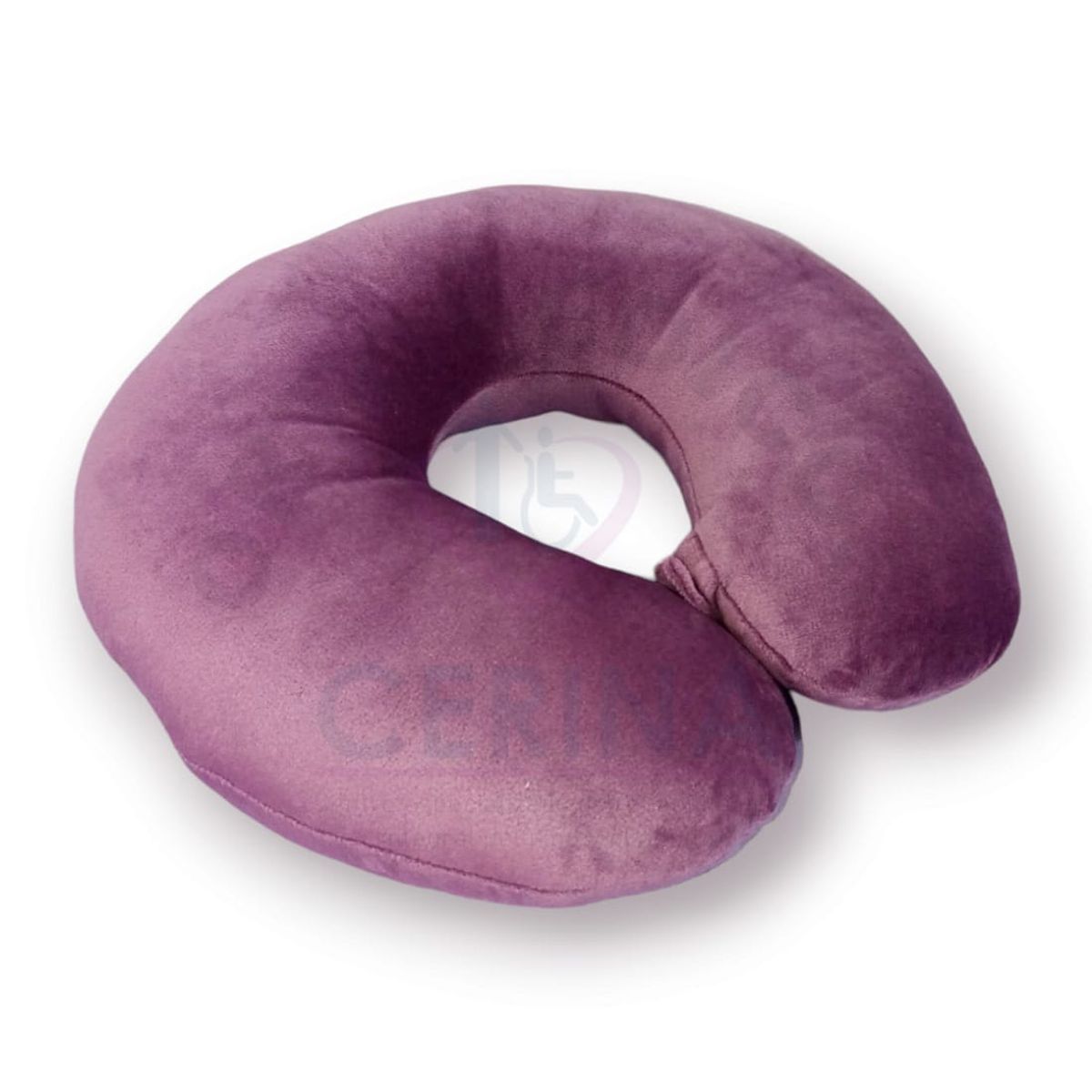 GENERICO - Cojin Cervical de Terciopelo para Viaje Color Violeta