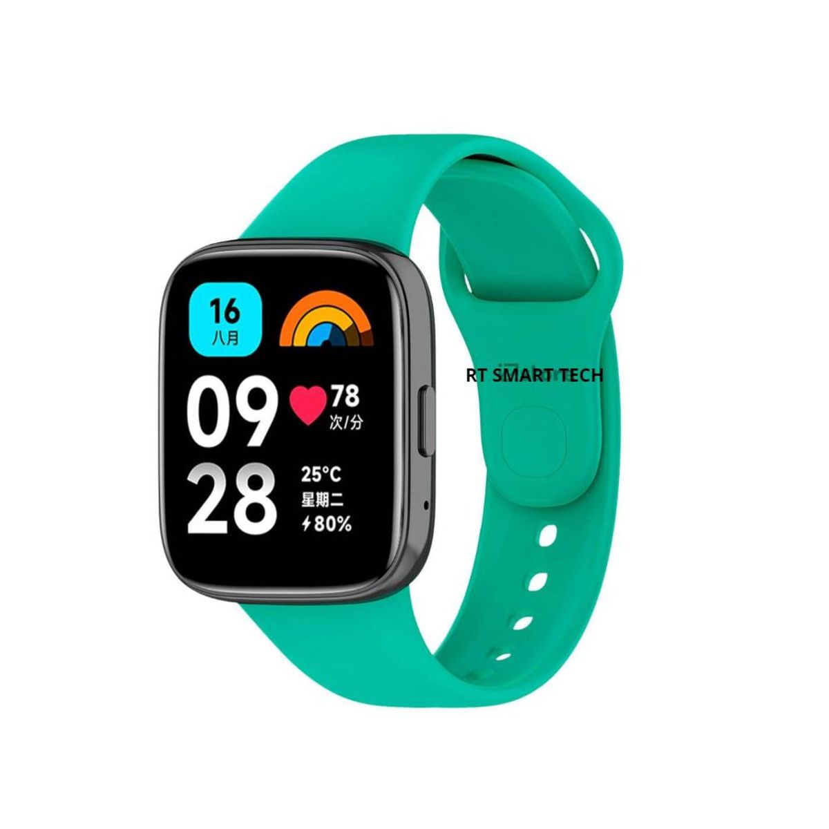 GENERICO - Correa de Silicona Para Xiaomi watch 3 - Menta
