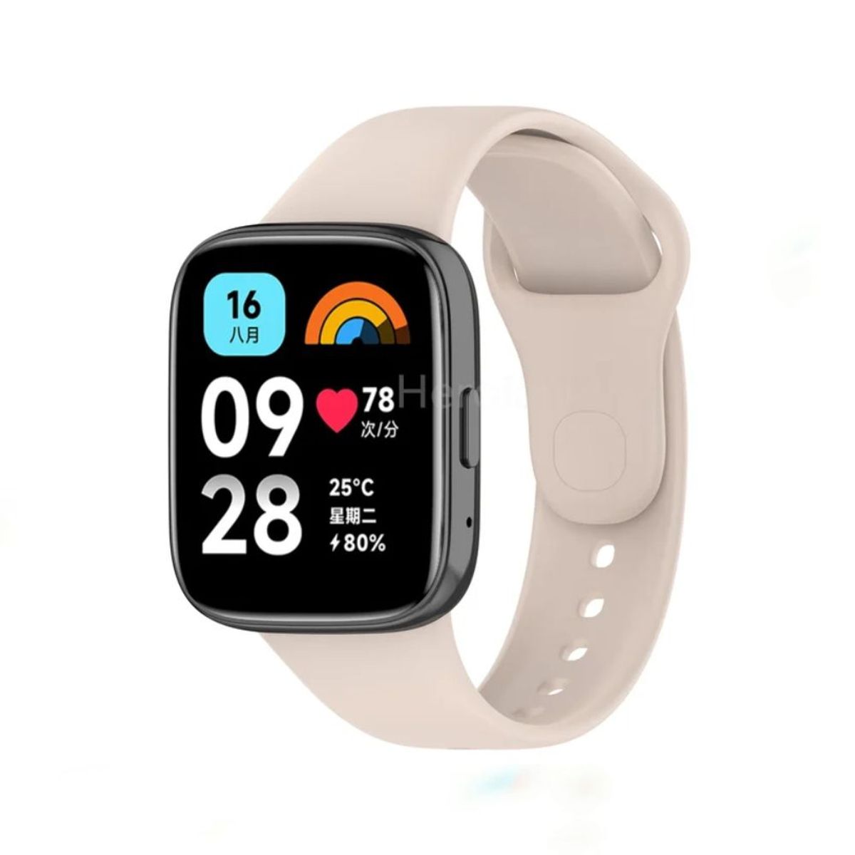 GENERICO - Correa de Silicona Para Xiaomi watch 3 - Beige