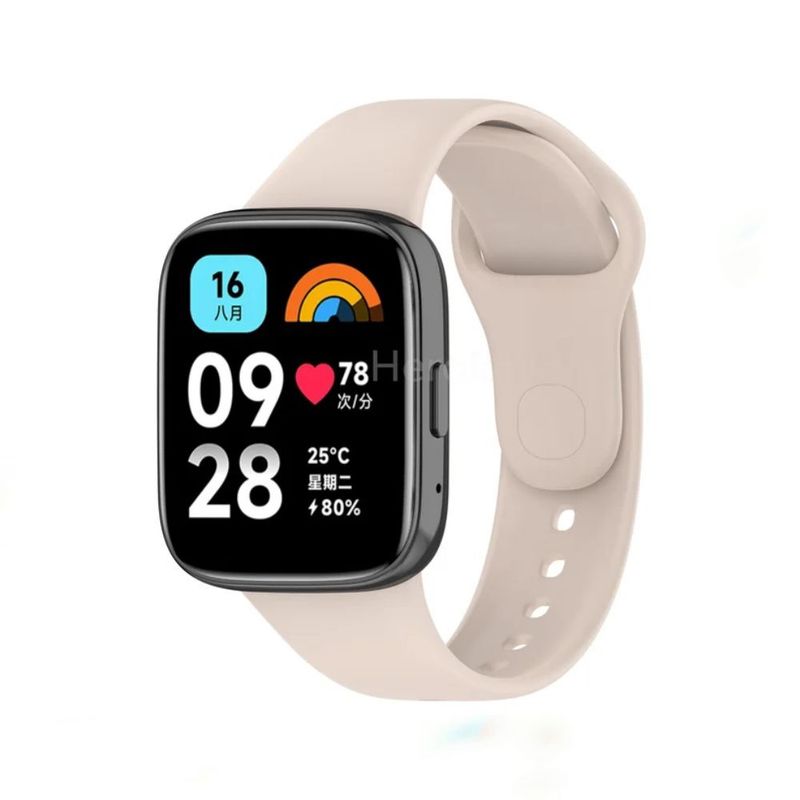 GENERICO - Correa de Silicona Para Xiaomi watch 3 - Beige