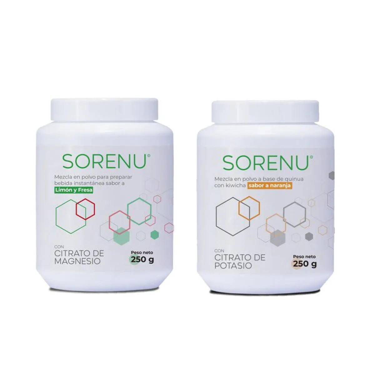 SORENU - Citrato de magnesio y potasio - Sorenu x Pack 250 g