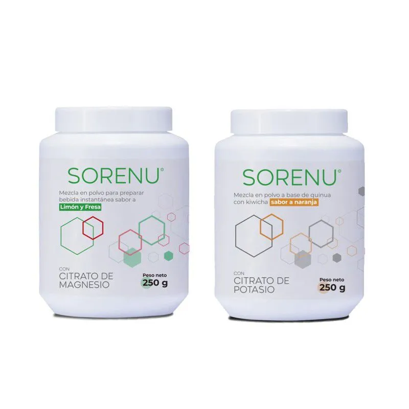 SORENU - Citrato de magnesio y potasio - Sorenu x Pack 250 g
