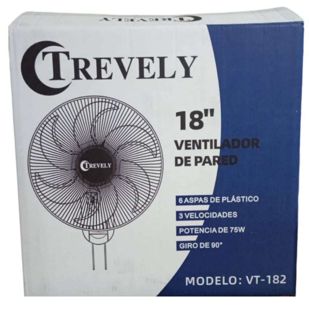 TREVELY - Ventilador de Pared TREVELY 18¨ Pulgadas VT-182 75W
