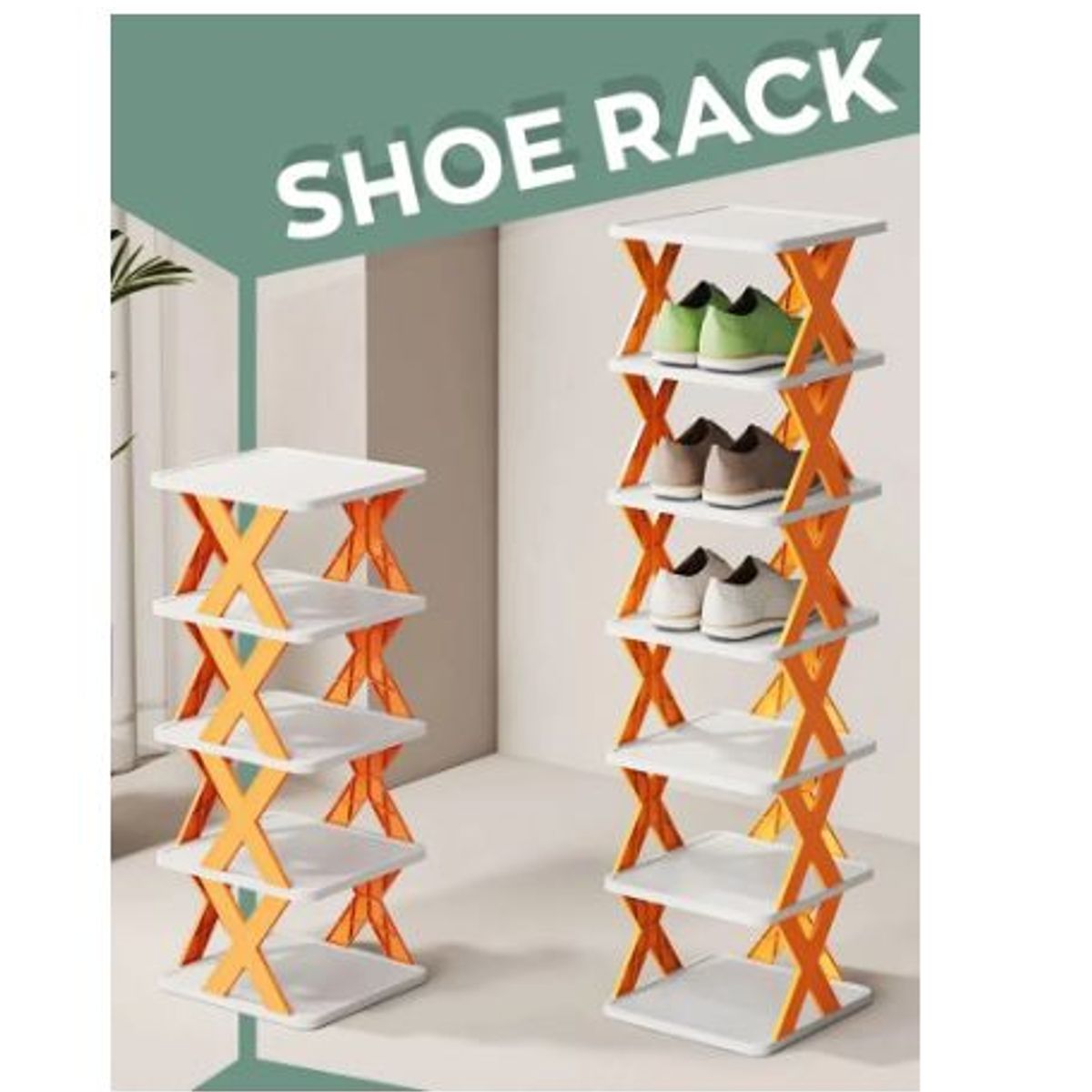 GENERICO - Zapatera plegable kawaii 5 niveles