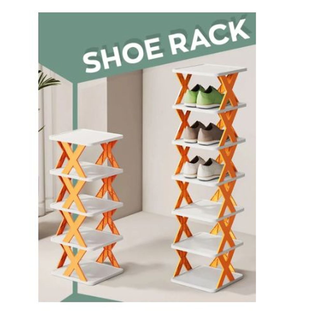 GENERICO - Zapatera plegable kawaii 5 niveles