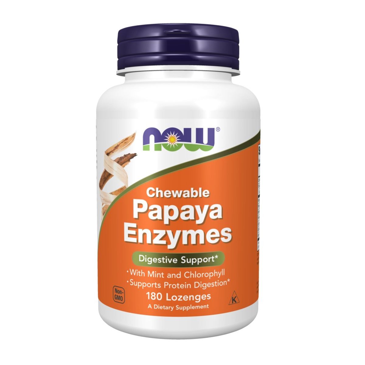 NOW - Enzimas Digestivas de Papaya - Now Foods x 180 tabletas