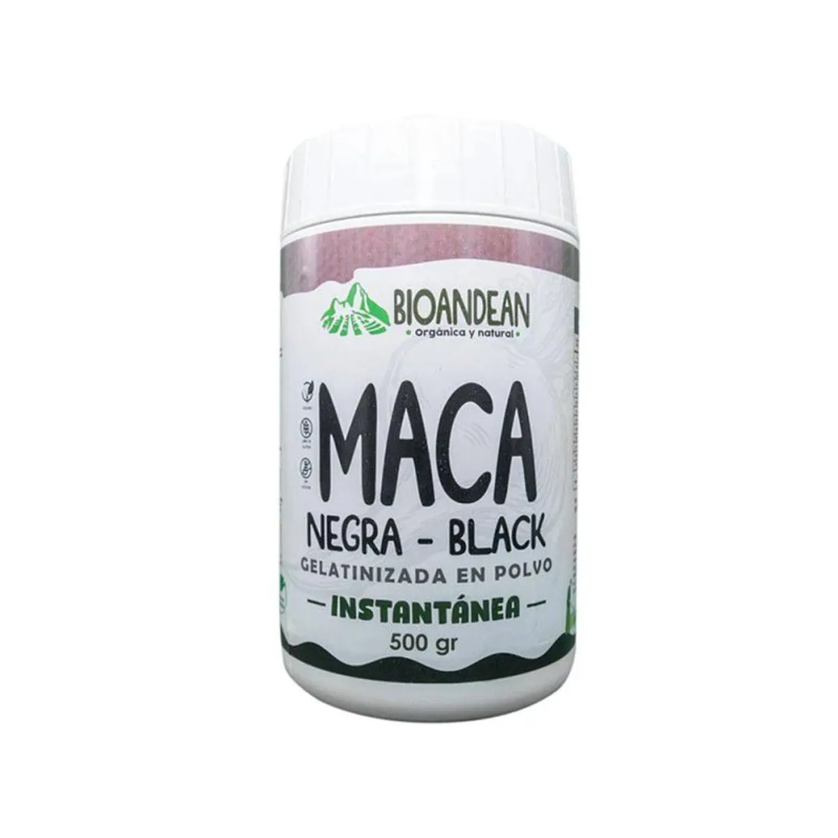 GENERICO - Maca Negra Gelatinizada - BioAndean x 500 gr