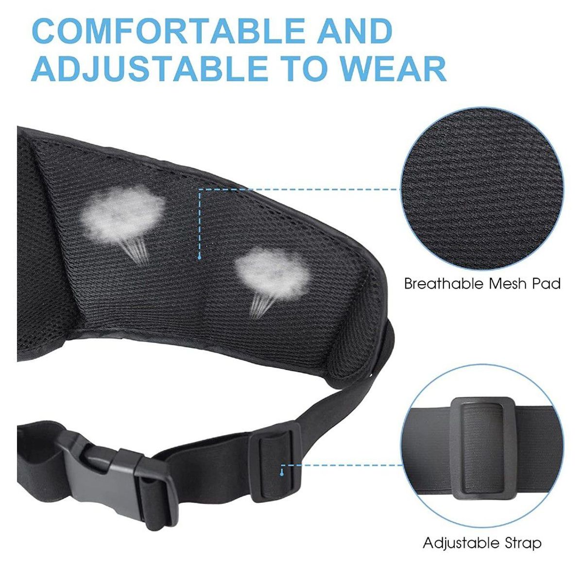 GENERICO - Canguro Riñonera con soporte para botella de agua y correa