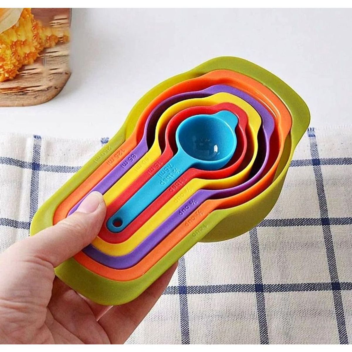 GENERICO - Cucharas Y Tazas Medidoras Plasticas Juego X 6 Repostería