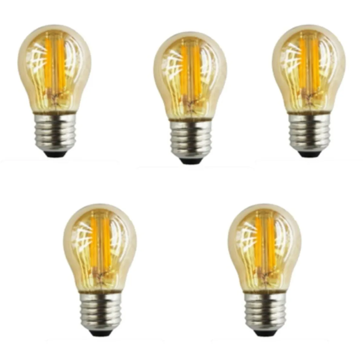 GENERICO - Foco led 2w nacarado luz cálida pack 5 unidades