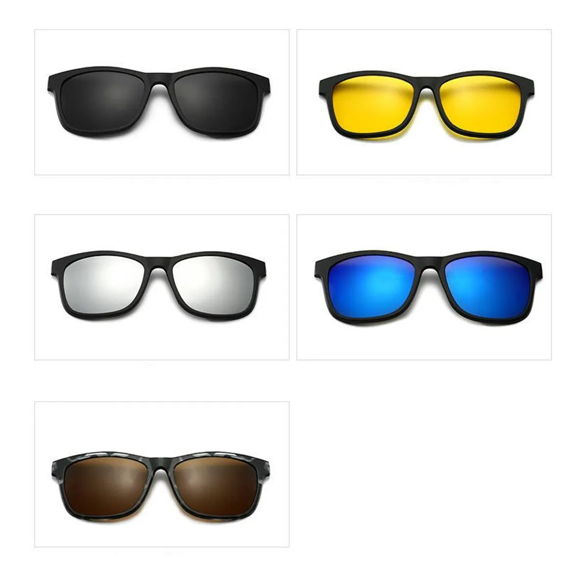 GENERICO - LENTES DE SOL 6 EN 1 CON CORREA DEPORTIVA