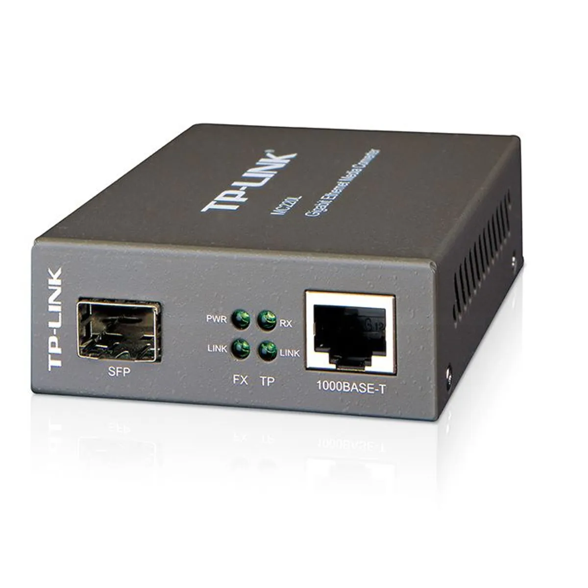 TP LINK - Convertidor Multimedia SFP Gigabit MC220L Tplink Fibra a rj45
