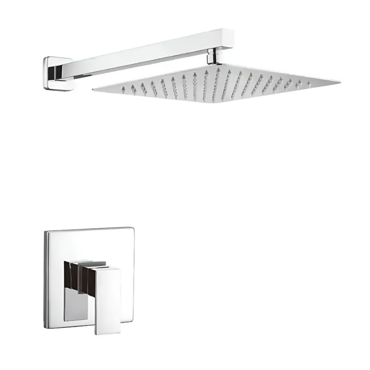 GENERICO - KIT DE DUCHA 12 PULGADAS ACERO INOXIDABLE CON MEZCLADORA MONOMANDO