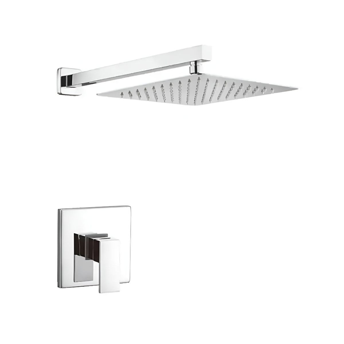 GENERICO - KIT DE DUCHA 12 PULGADAS ACERO INOXIDABLE CON MEZCLADORA MONOMANDO