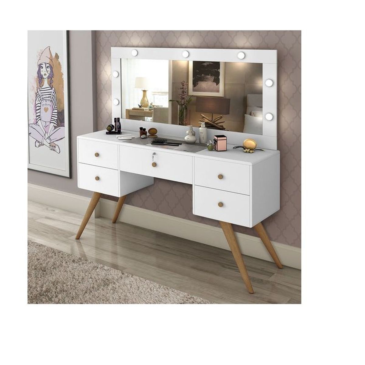 GENERICO - TOCADOR SUSEJ - LA CASA DEL MUEBLERO -  BLANCO