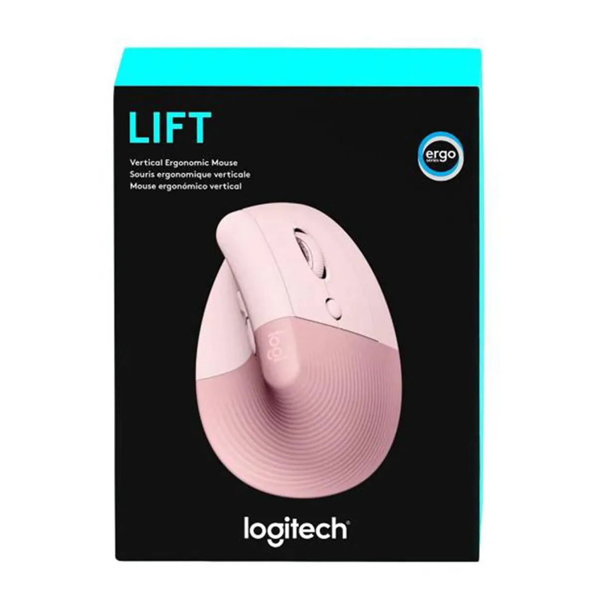 LOGITECH - Mouse Logitech Lift Vertical Wireless Oficina Cómodo - Rosa
