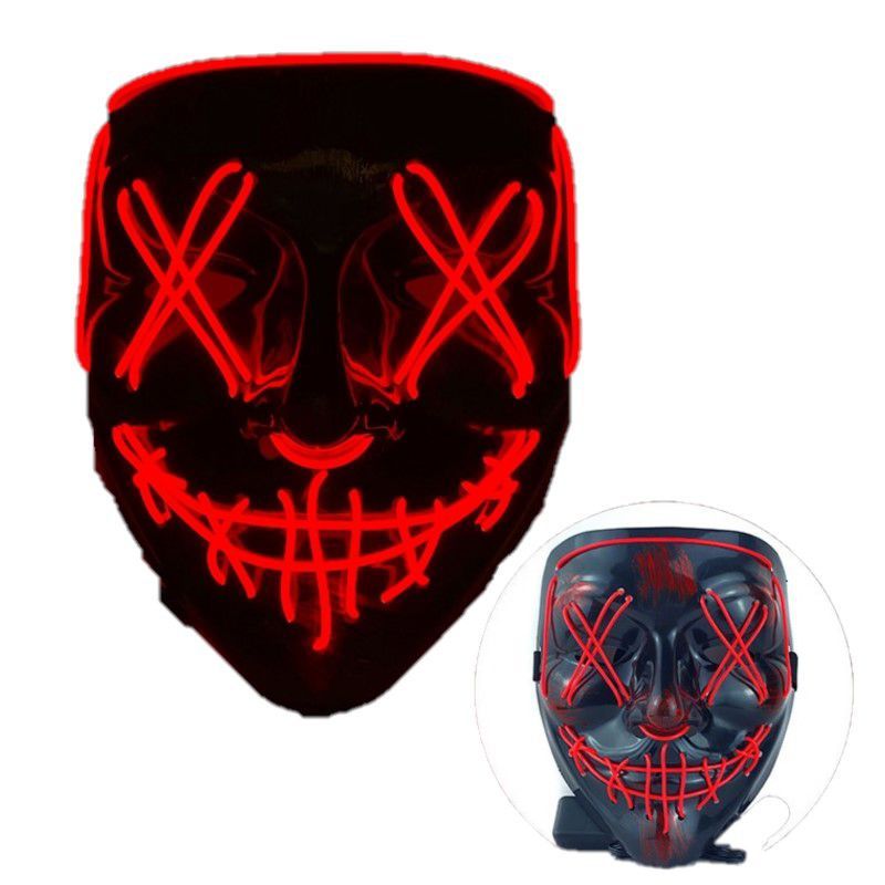 GENERICO - MASCARA LED PURGA PARA DISFRAZ