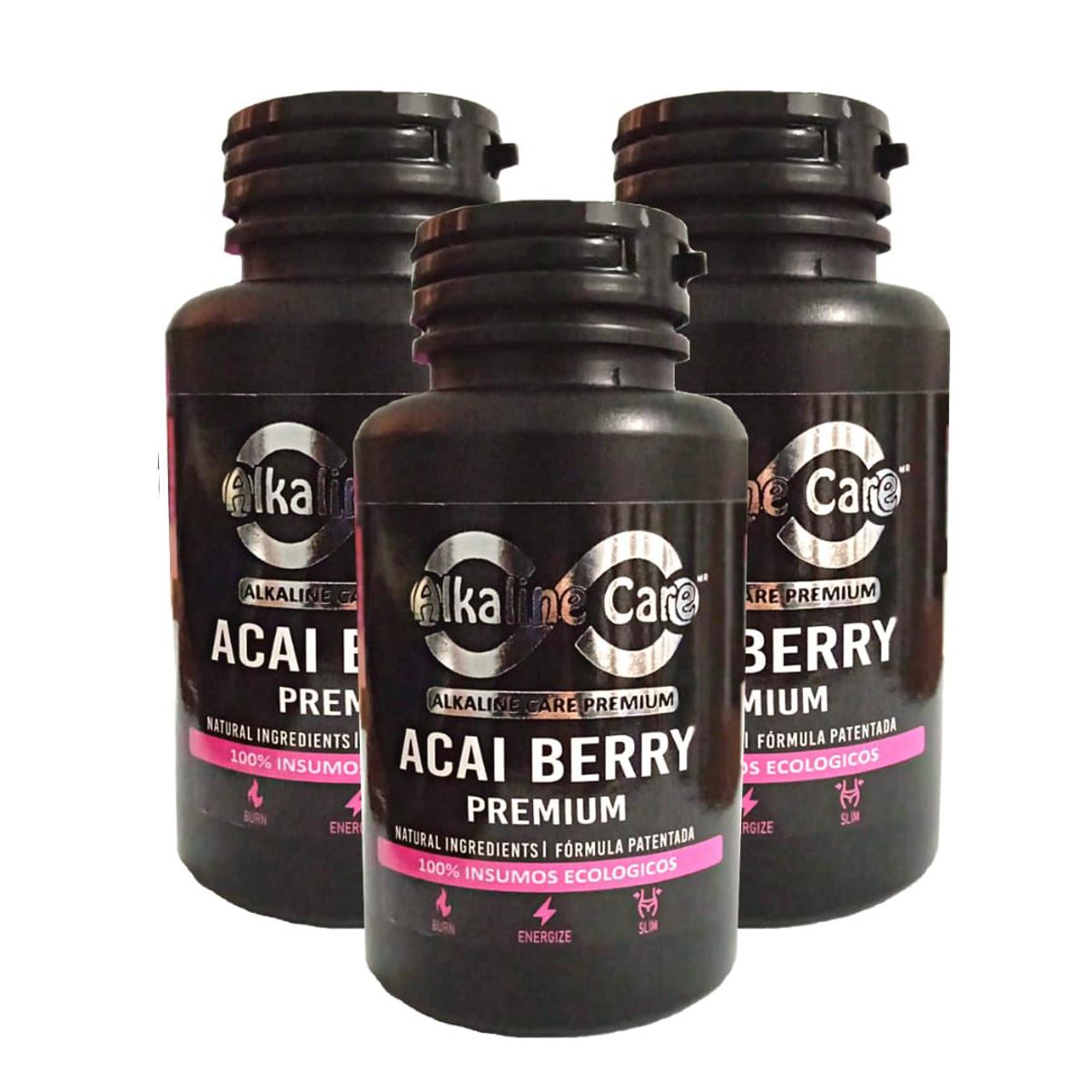 ALKALINE CARE - Acai Berry Atomizado 300 Capsulas Alkaline Care