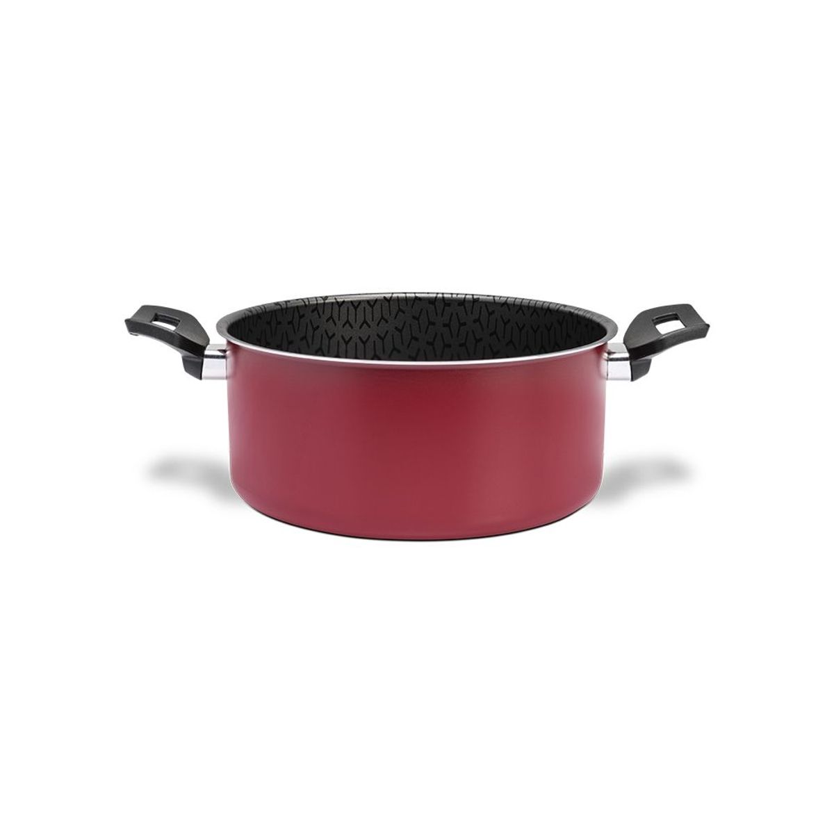 BRINOX - Cacerola Con Tapa 20cm 2.5L Brinox Anis Antiadherente Rojo