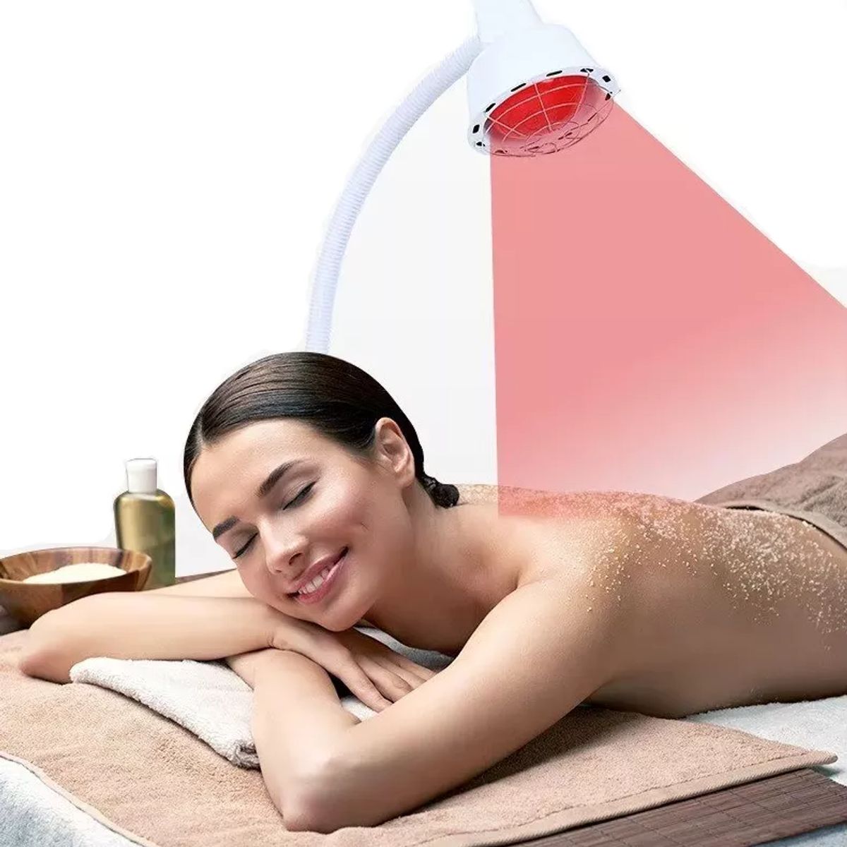 GENERICO - LAMPARA INFRARROJA PARA TERAPIA CON PEDESTAL 275W