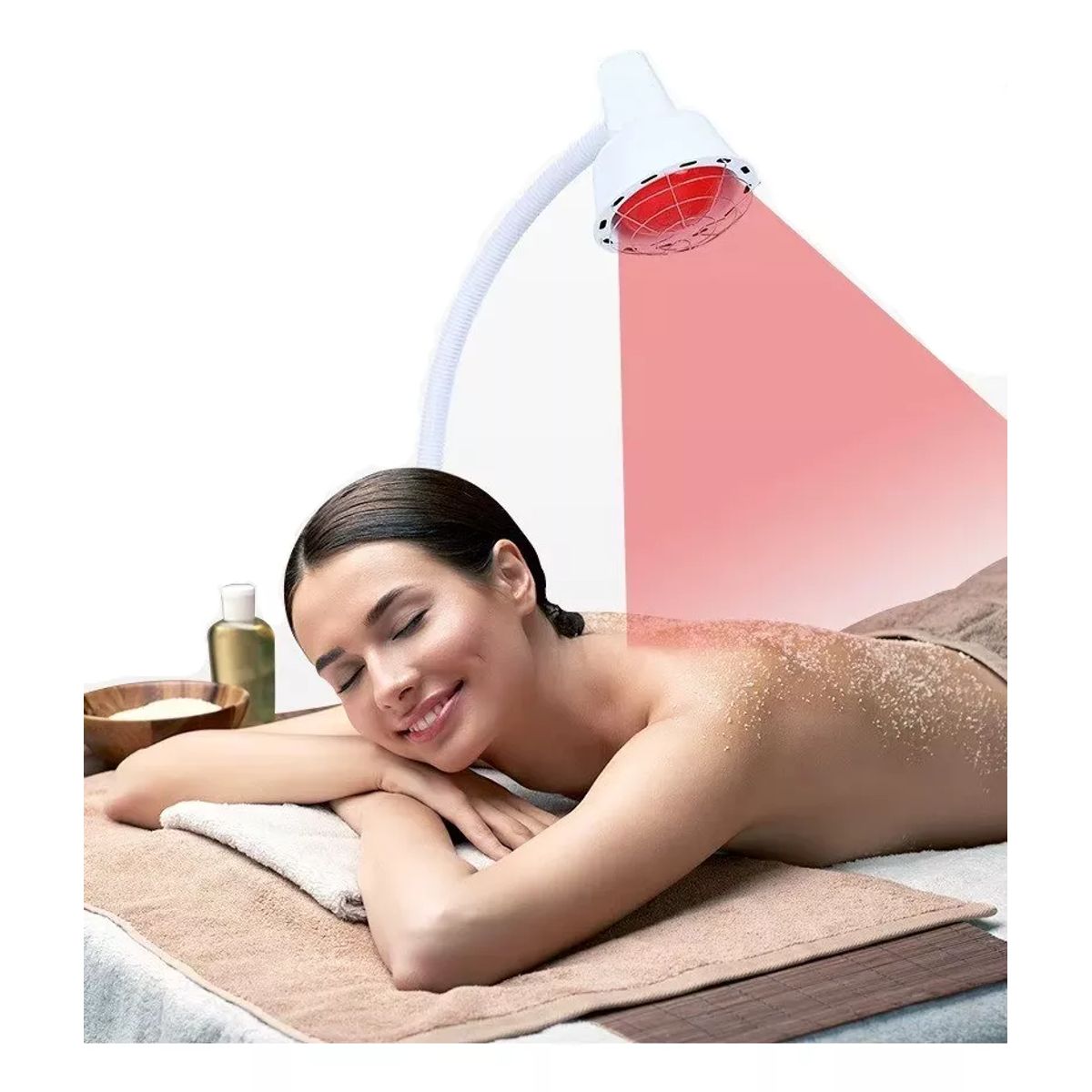 GENERICO - LAMPARA INFRARROJA PARA TERAPIA CON PEDESTAL 275W