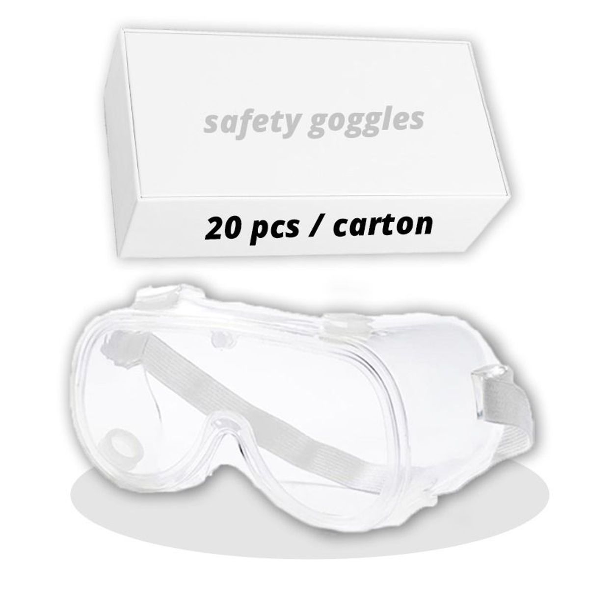 TECH CARE - Lente goggles de protección ventilación indirecta x 20 Unid