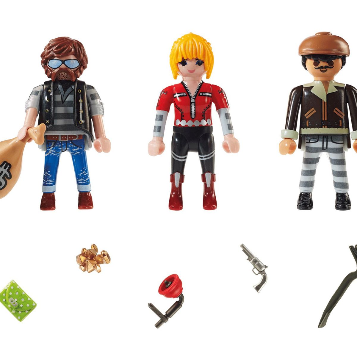 PLAYMOBIL - Playmobil City Action 3 Figuras de Ladrones