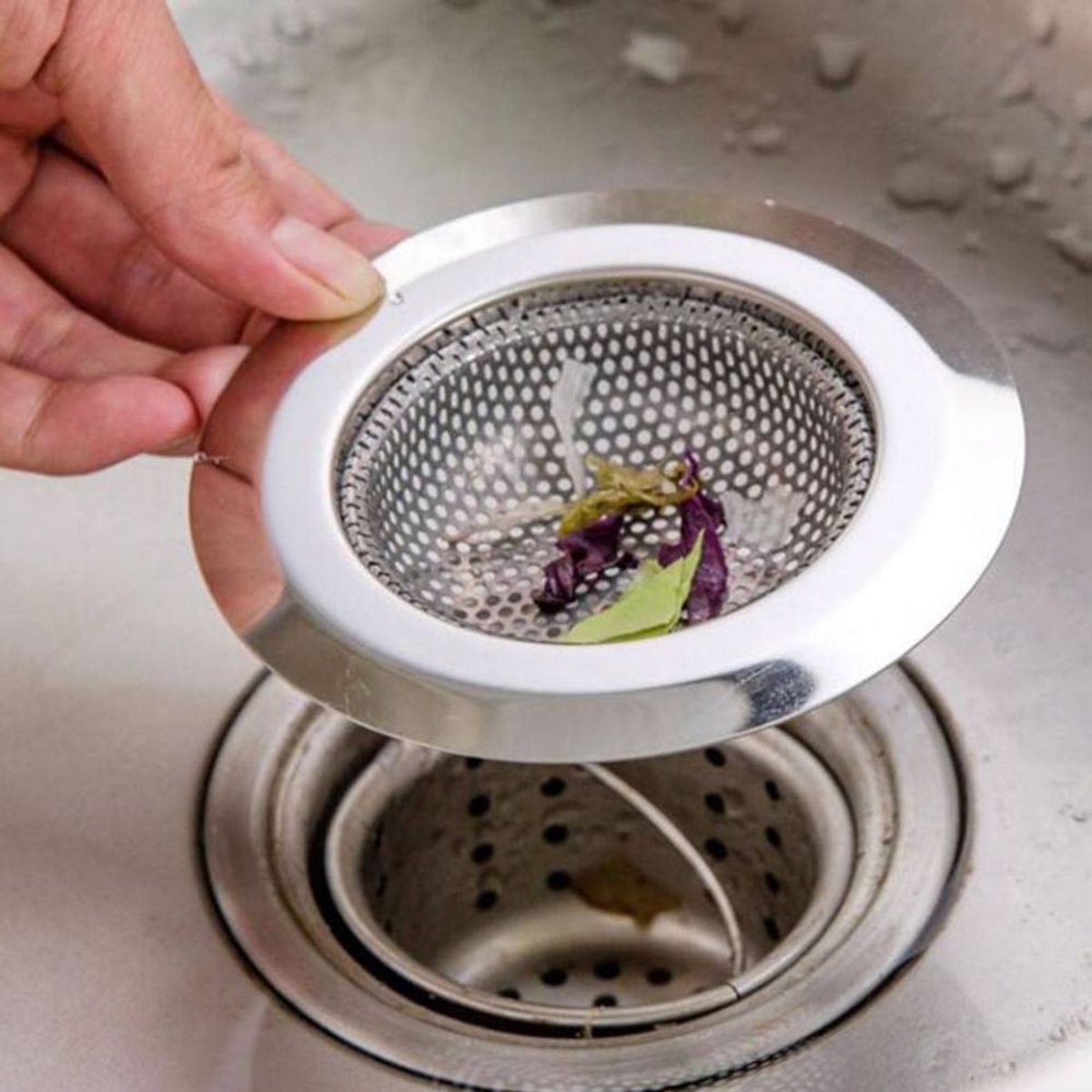 GENERICO - Rejilla Filtrador para Lavaderos de Acero Inoxidable 115mm