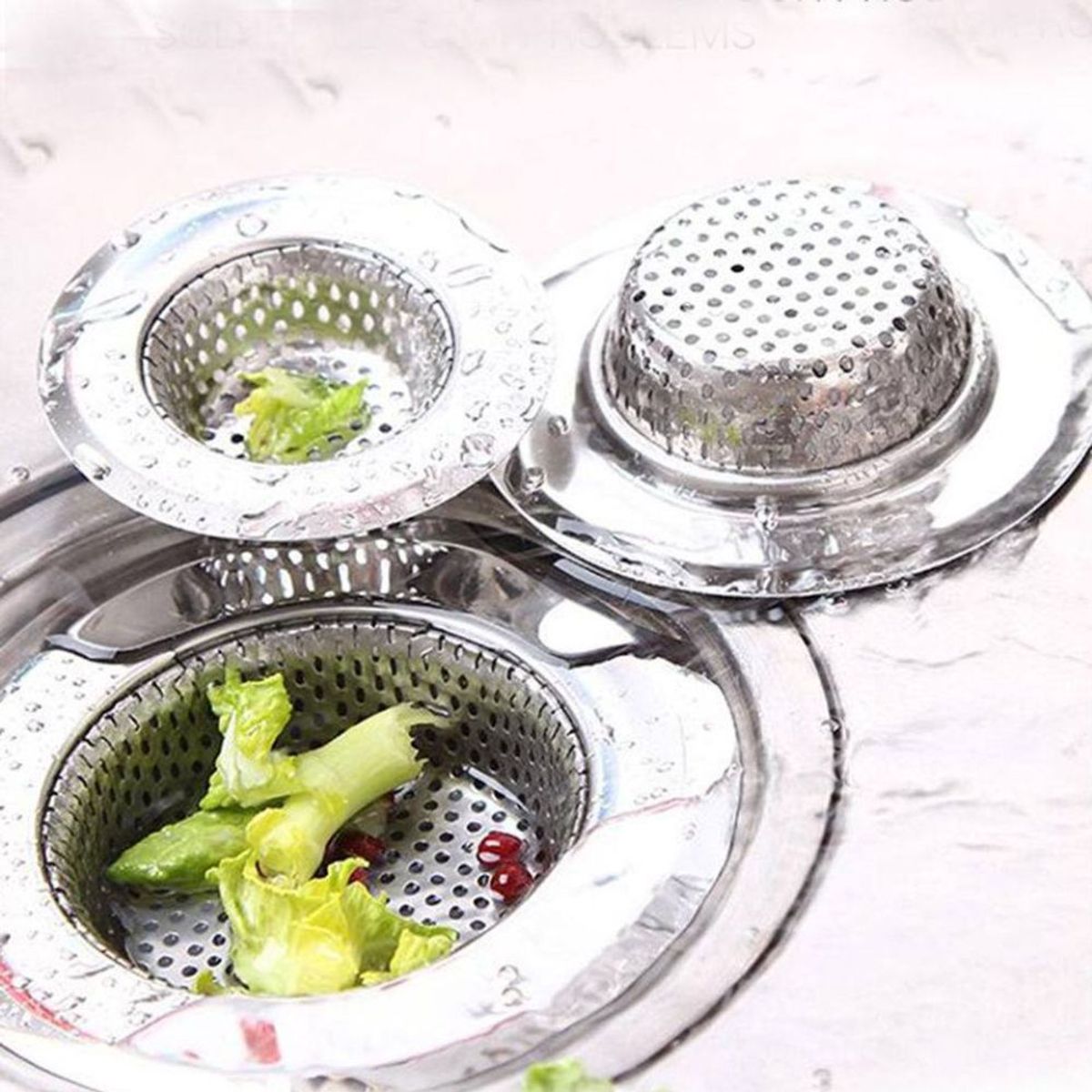 GENERICO - Rejilla Filtrador para Lavaderos de Acero Inoxidable 115mm