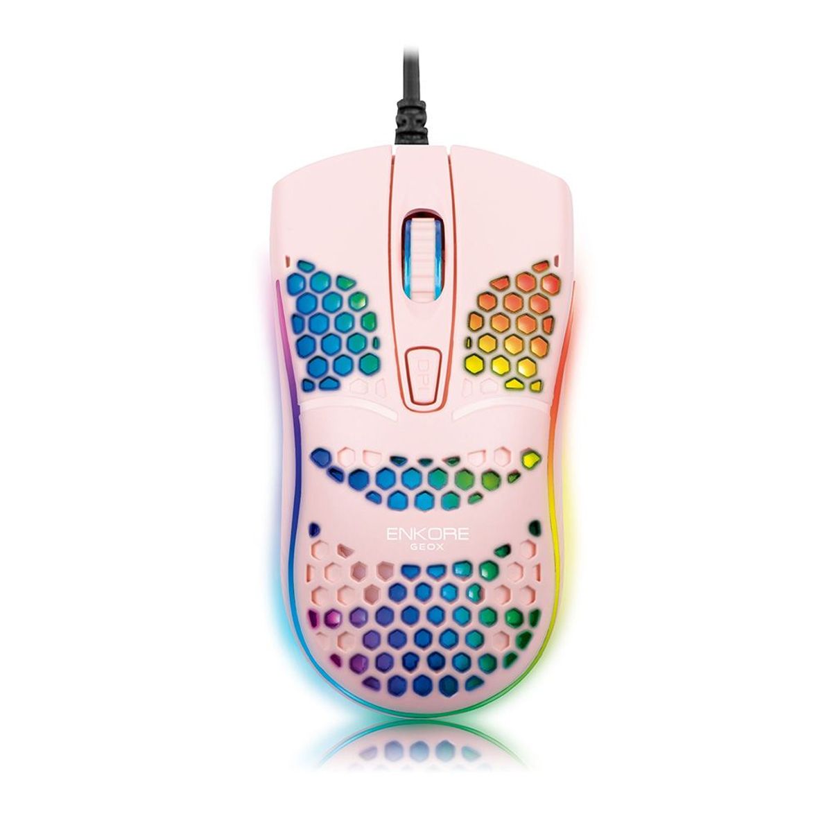 ENKORE - Mouse USB LED 1600 Dpi - Enkore GEOX PINK